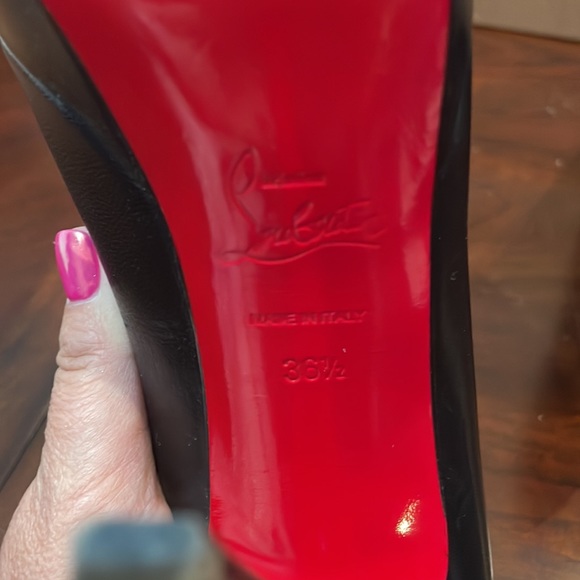 Authentic Bianca Kid Matte Leather Heels - Picture 4 of 5